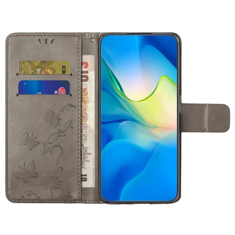Etui Folio iPhone 16 Pro Max Motyle I Kwiaty