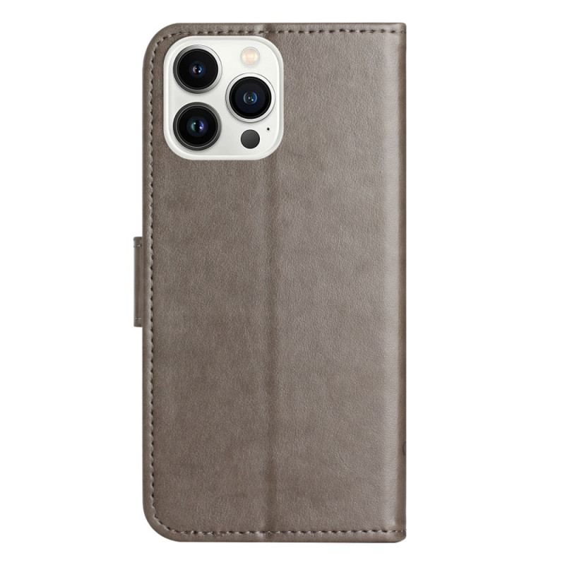 Etui Folio iPhone 16 Pro Max Motyle I Kwiaty