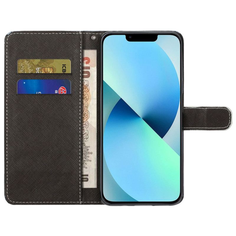 Etui Folio iPhone 16 Pro Max Pasek W Panterkę Etui Ochronne
