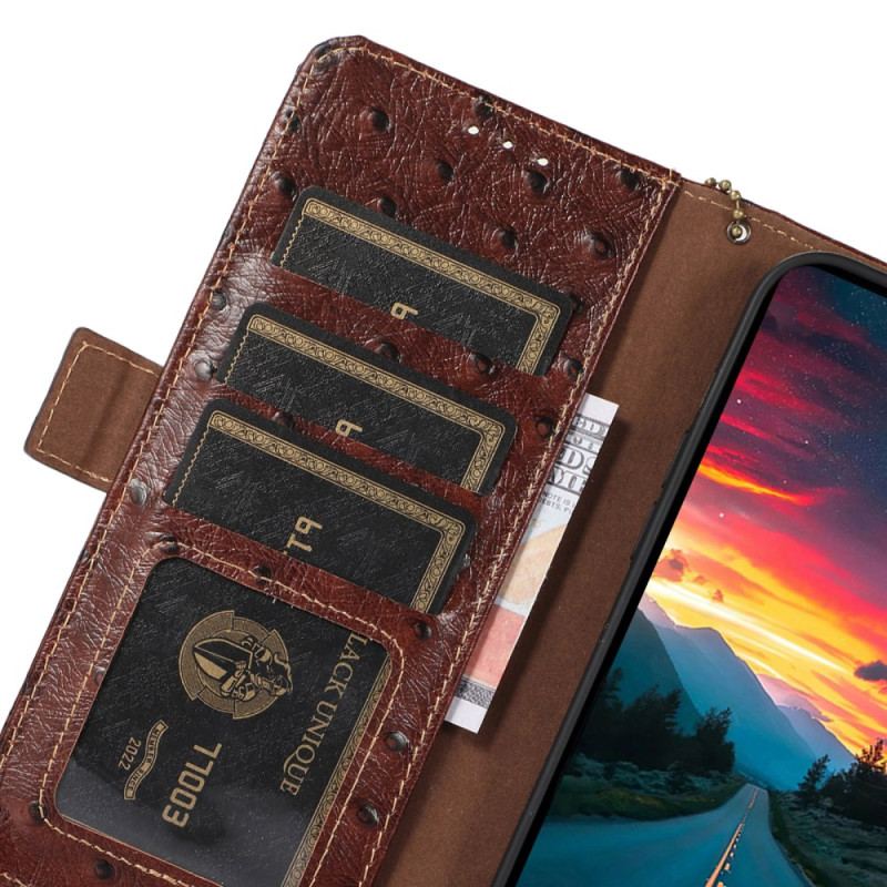 Etui Folio iPhone 16 Pro Max Skóra Teksturowana Premium