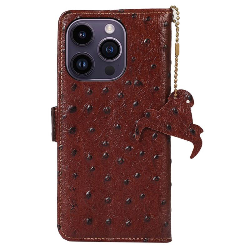 Etui Folio iPhone 16 Pro Max Skóra Teksturowana Premium
