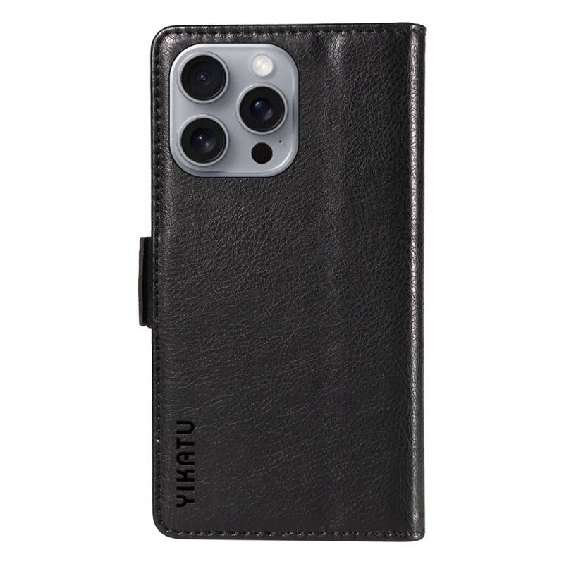 Etui Folio iPhone 16 Pro Max Vintage Yikatu Etui Ochronne