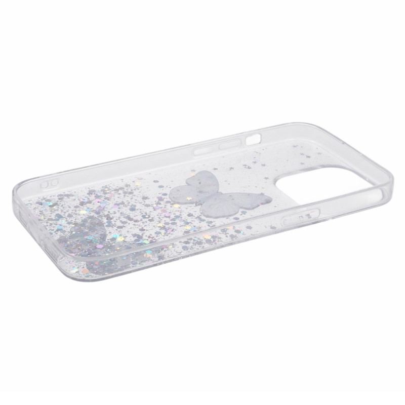 Etui iPhone 16 Pro Max Błyszczące Motyle