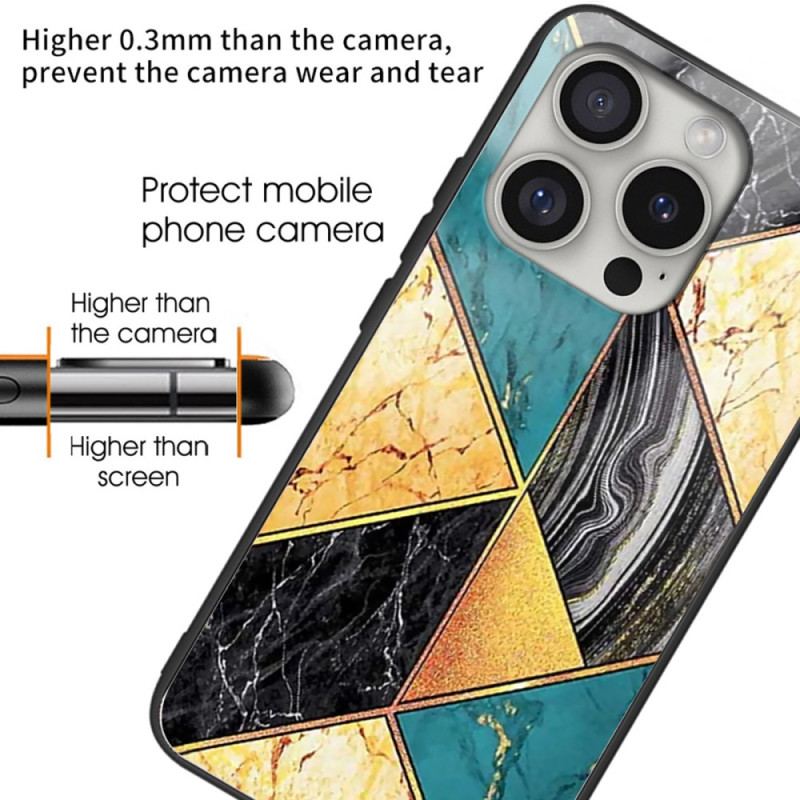 Etui iPhone 16 Pro Max Żółty I Zielony Marmur