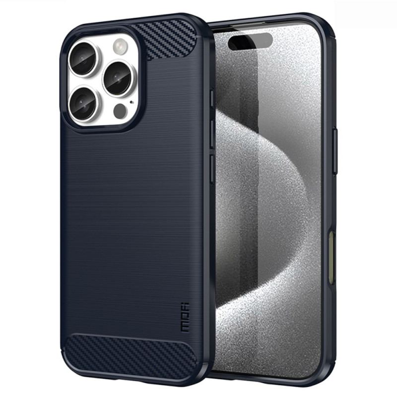Etui iPhone 16 Pro Max Szczotkowane Włókno Węglowe Mofi