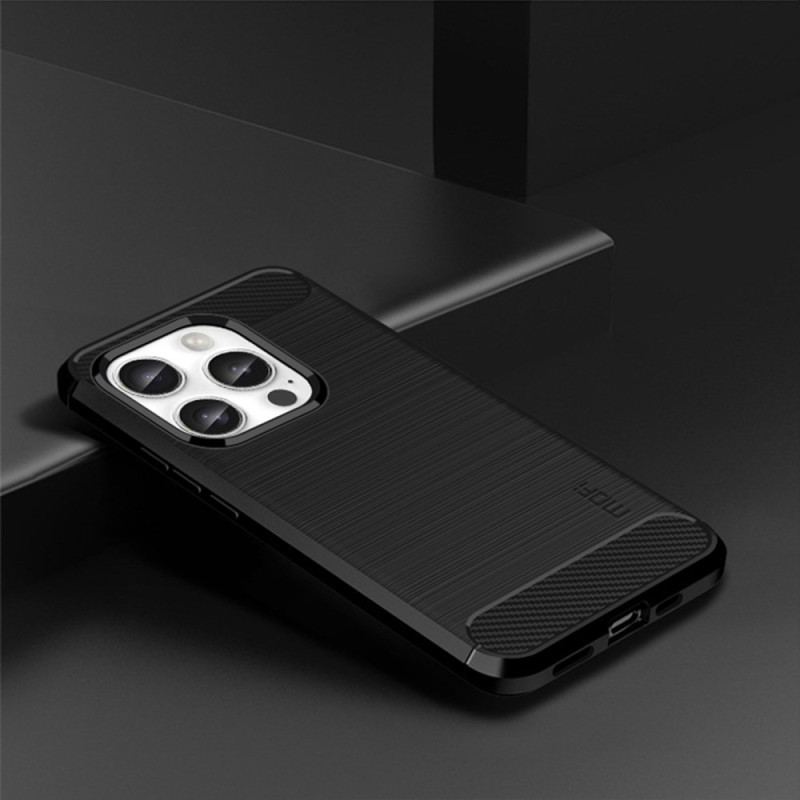 Etui iPhone 16 Pro Max Szczotkowane Włókno Węglowe Mofi