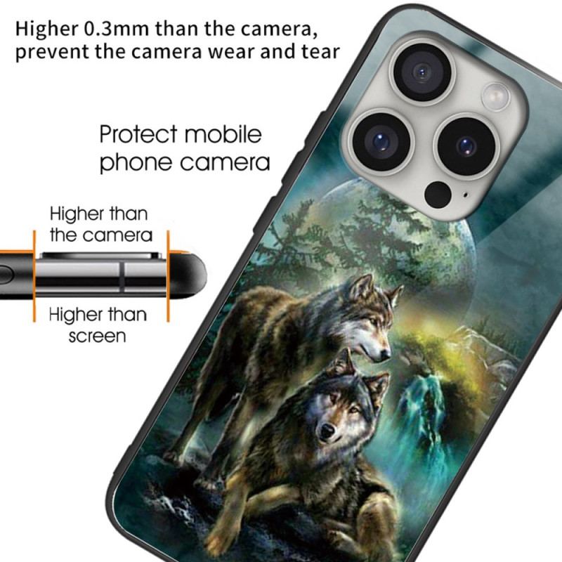 Etui iPhone 16 Pro Max Wilki Ze Szkła Hartowanego