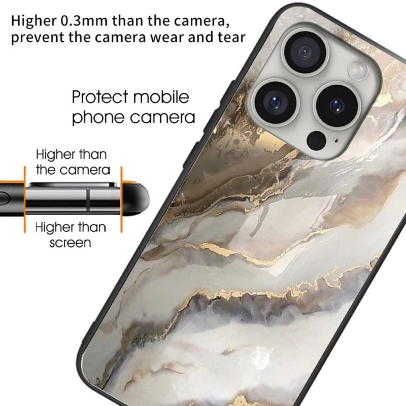 Futerały iPhone 16 Pro Max Etui Na Telefon Alchemiczne Marmurowe Szkło Hartowane
