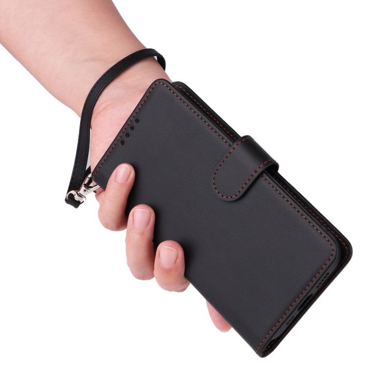 Skórzany Futerał iPhone 16 Pro Max Etui Na Telefon Odpinana Skorupa