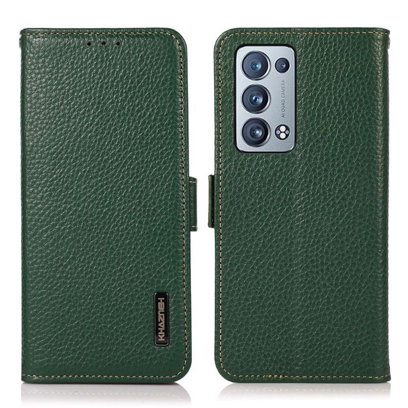 Etui Na Telefon Pokrowce do Oppo Reno 6 Pro 5G Biznes Khazneh Skóra Ziarnista