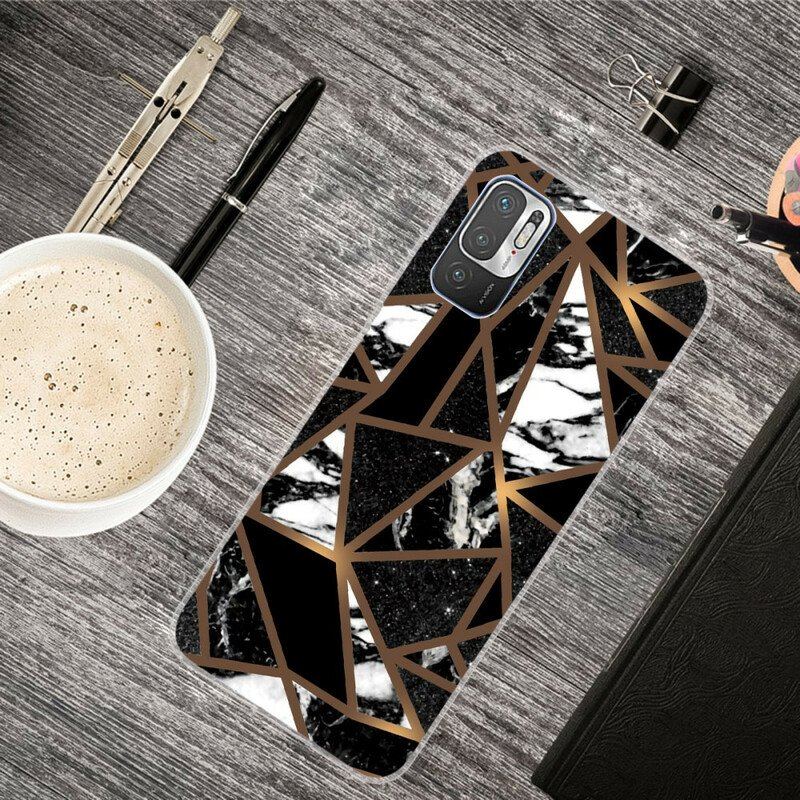 Etui do Xiaomi Redmi Note 10 5G Geometryczny Marmur