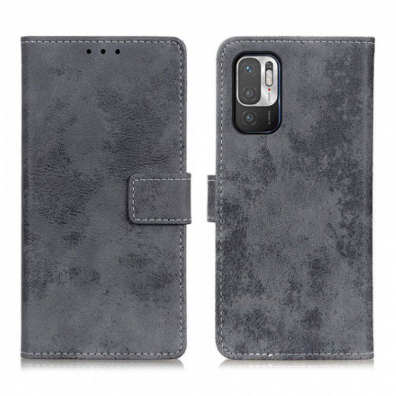 Etui Folio do Xiaomi Redmi Note 10 5G Efekt Skóry Vintage