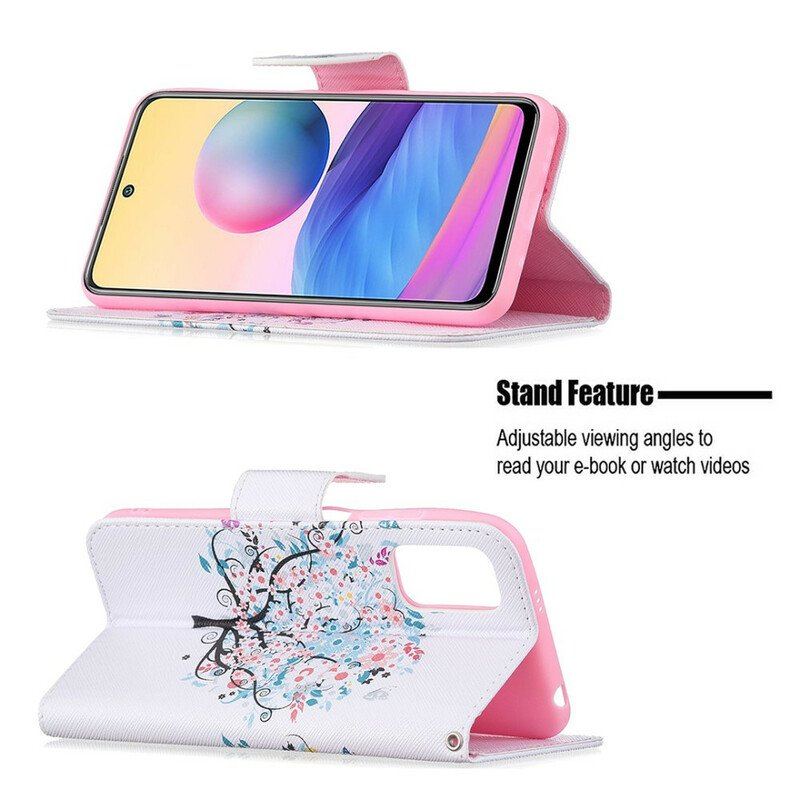 Etui Folio do Xiaomi Redmi Note 10 5G Kwitnące Drzewo