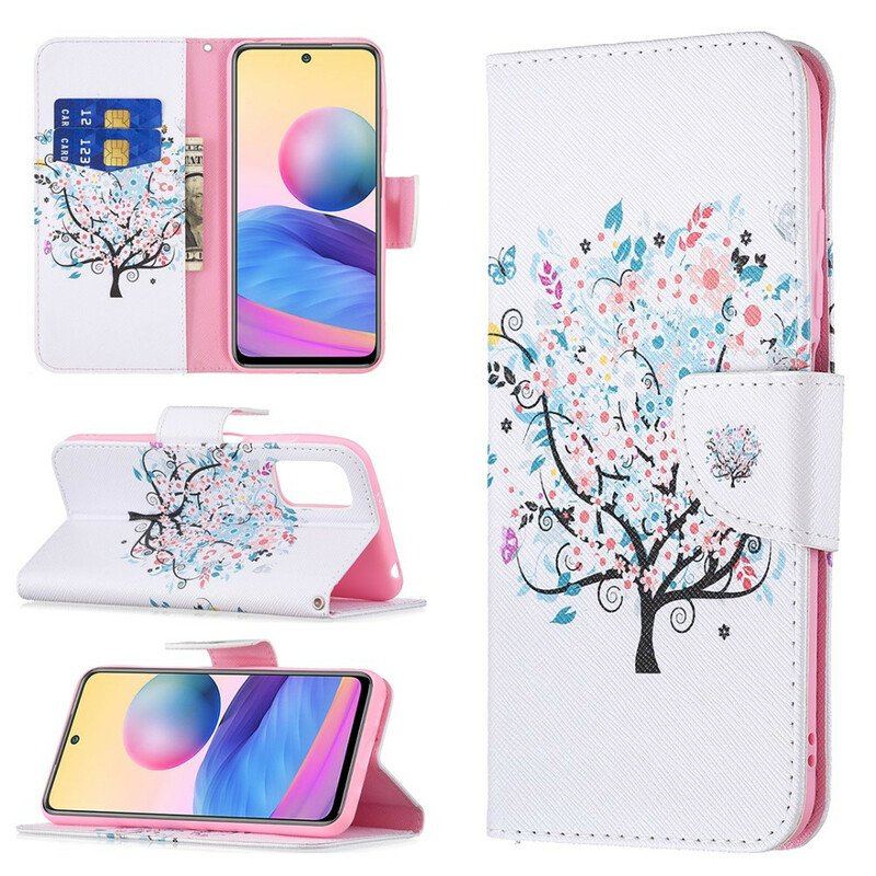 Etui Folio do Xiaomi Redmi Note 10 5G Kwitnące Drzewo