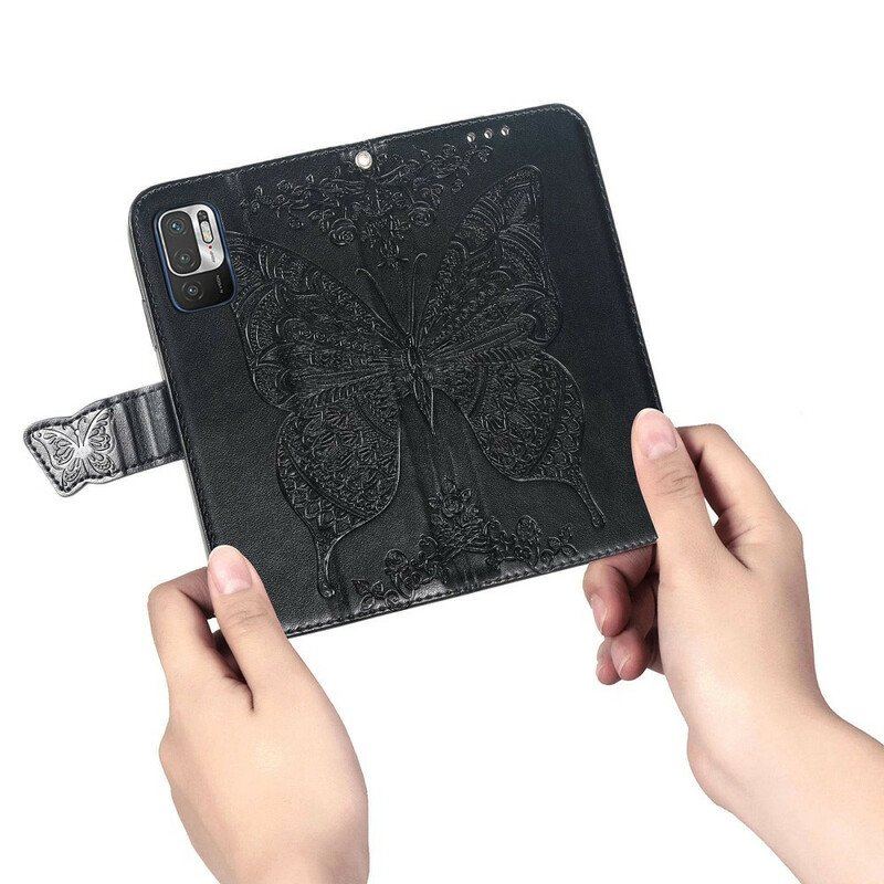 Etui Folio do Xiaomi Redmi Note 10 5G Pół Motyla