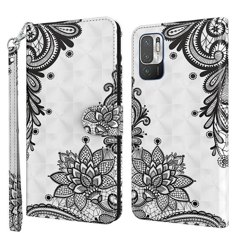 Etui Folio do Xiaomi Redmi Note 10 5G Szykowna Koronka