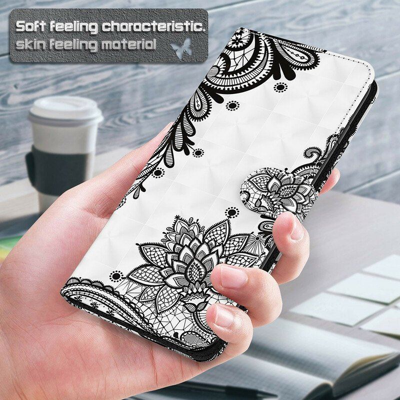 Etui Folio do Xiaomi Redmi Note 10 5G Szykowna Koronka
