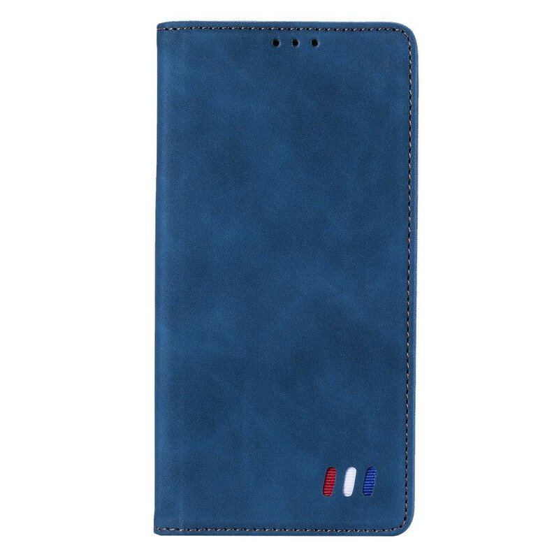 Etui Na Telefon do Xiaomi Redmi Note 10 5G Etui Folio Trójkolorowy Skórzany Styl