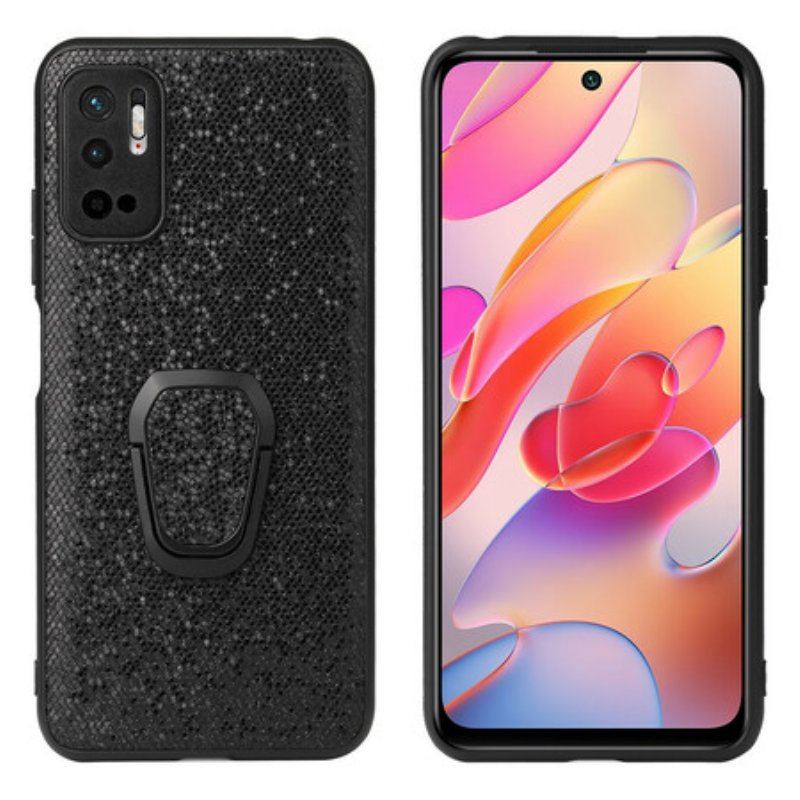 Futerały do Xiaomi Redmi Note 10 5G Brokatowy Pierścień-wspornik