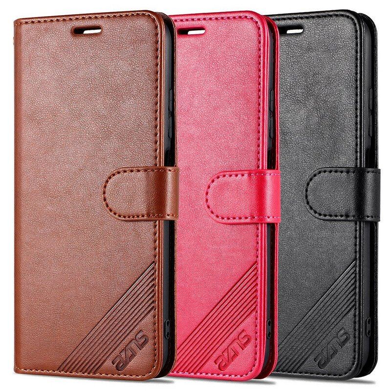 Skórzany Futerał do Xiaomi Redmi Note 10 5G Azns Luksus