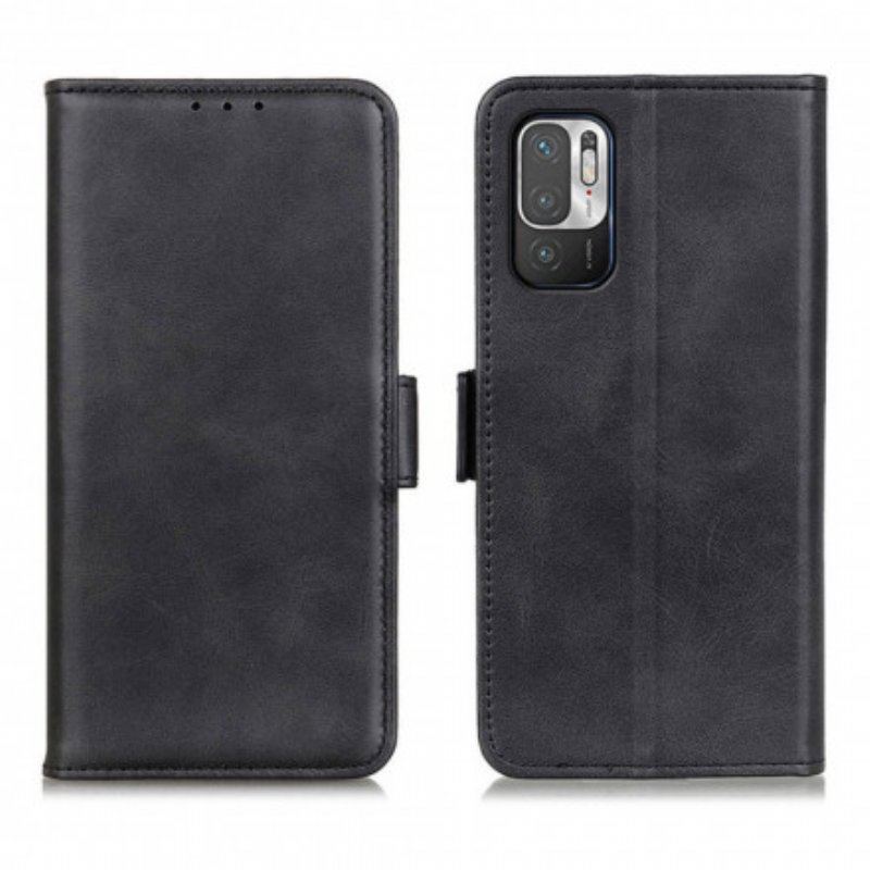 Skórzany Futerał do Xiaomi Redmi Note 10 5G Etui Folio Podwójna Klapa