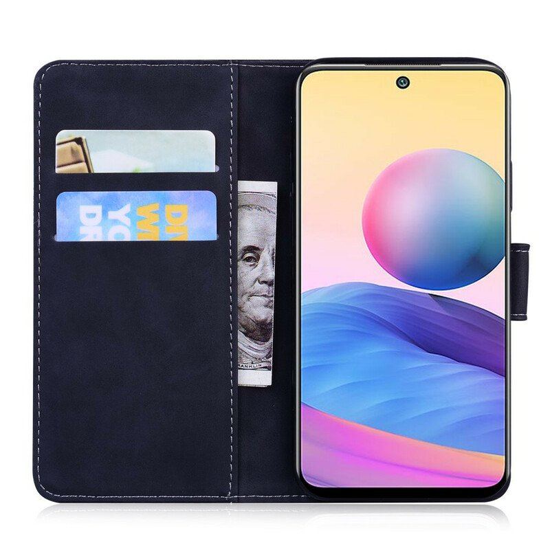 Skórzany Futerał do Xiaomi Redmi Note 10 5G Vintage Szycie