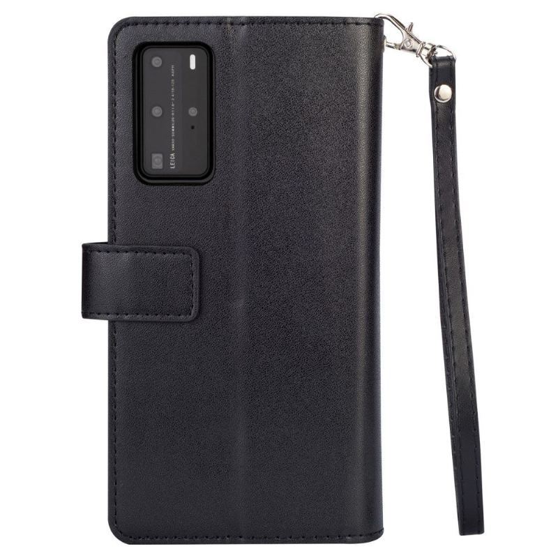 Etui Folio do Huawei P40 Pro Portfel z Łańcuch Sztuczna Skóra