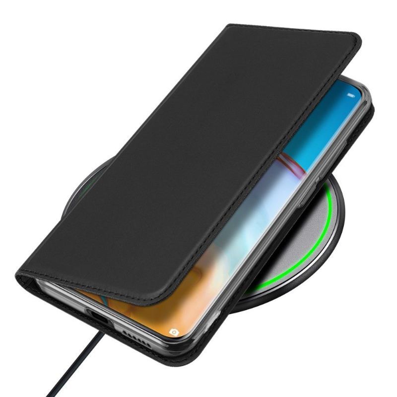 Skórzany Futerał do Huawei P40 Pro Satynowa Powłoka