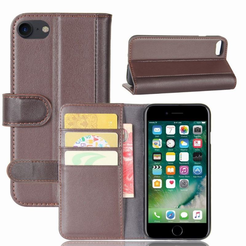 Etui Folio do iPhone 7 / 8 / SE (2020) Portfel Premium Skóra