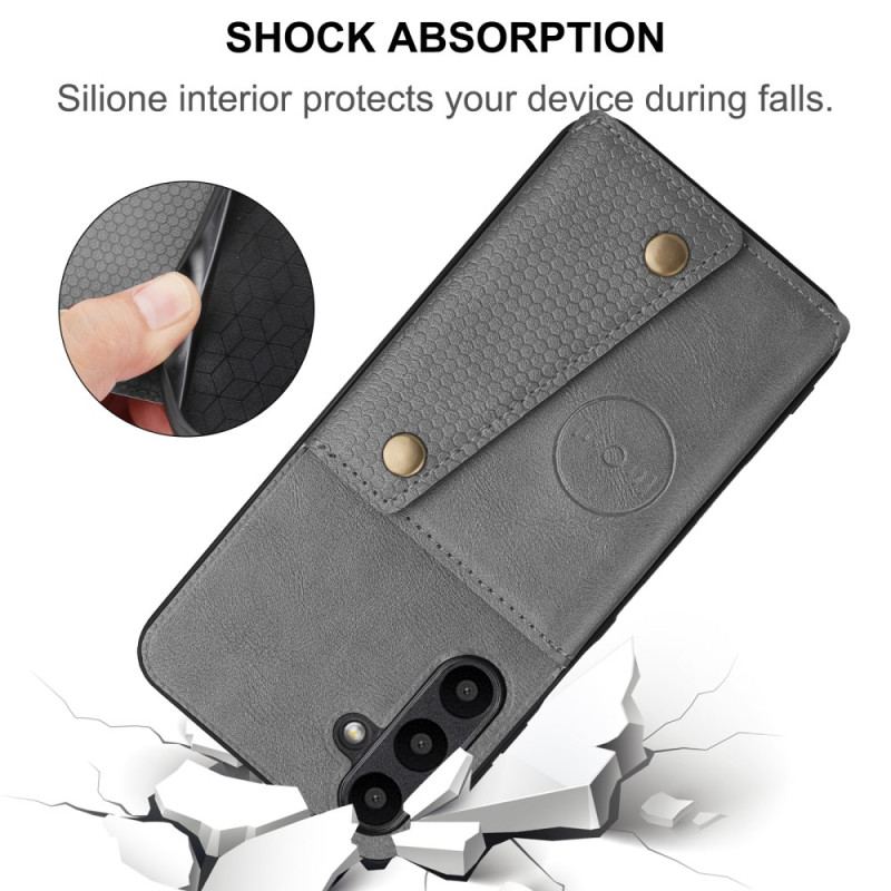 Etui Do Samsung Galaxy A16 5g Etui Na Karty Z Imitacji Skóry