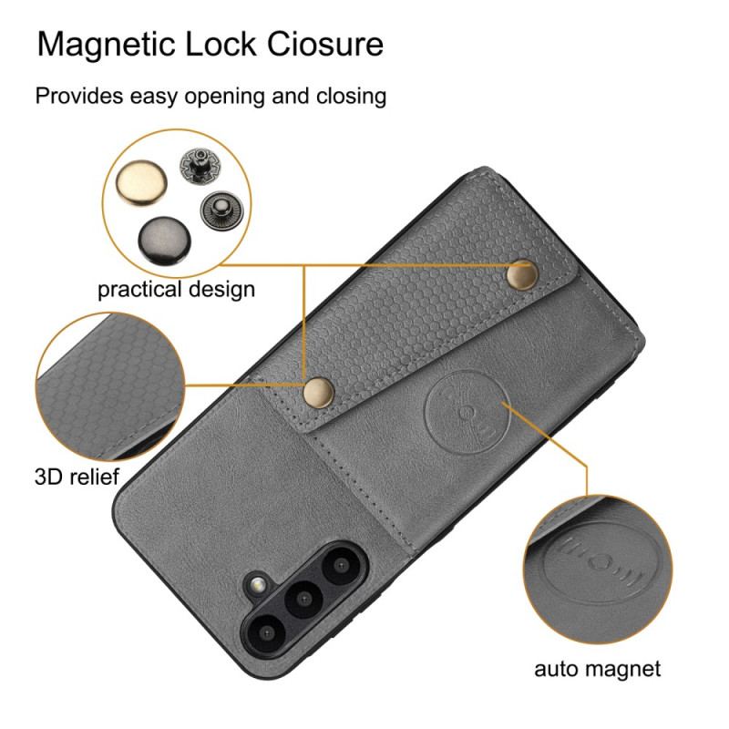Etui Do Samsung Galaxy A16 5g Etui Na Karty Z Imitacji Skóry