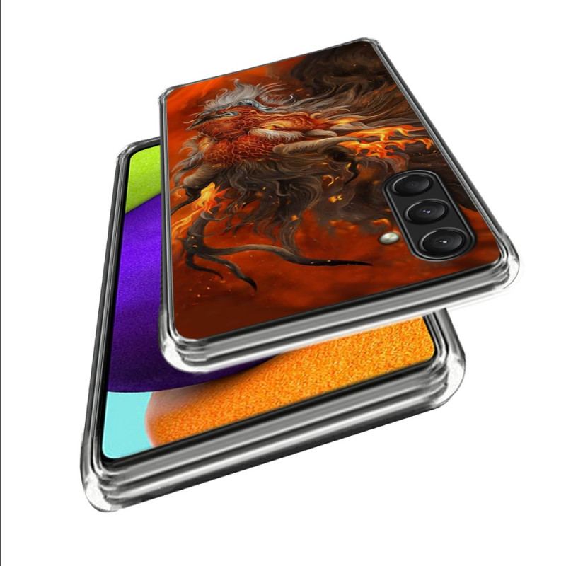 Etui Do Samsung Galaxy A16 5g Silikon Ognistego Tygrysa