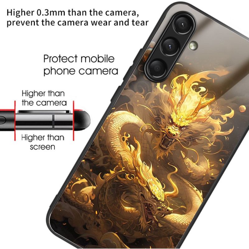 Etui Do Samsung Galaxy A16 5g Szkło Hartowane Złoty Smok