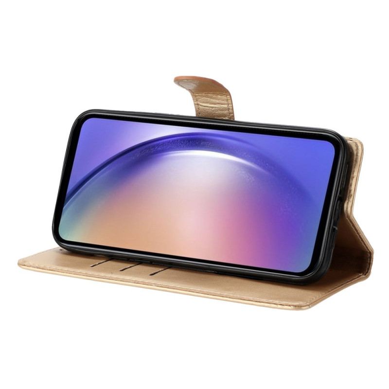 Etui Folio Do Samsung Galaxy A16 5g Kwiatowy Nadruk
