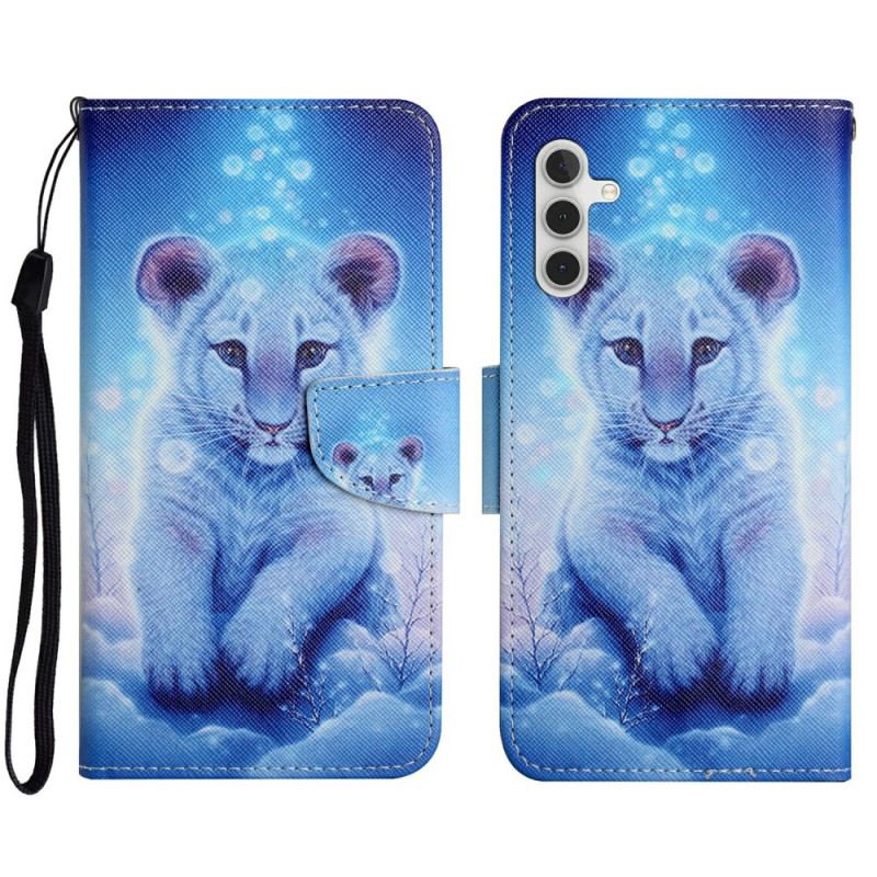Etui Folio Do Samsung Galaxy A16 5g Wzór Lamparta
