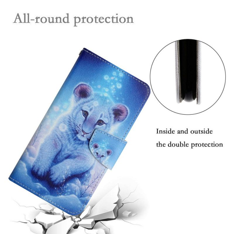 Etui Folio Do Samsung Galaxy A16 5g Wzór Lamparta