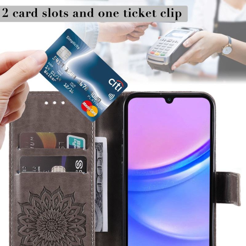 Etui Folio Do Samsung Galaxy A16 5g Wzór Słonecznika