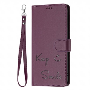 Etui Folio Do Samsung Galaxy A16 5g Zachowaj Uśmiech