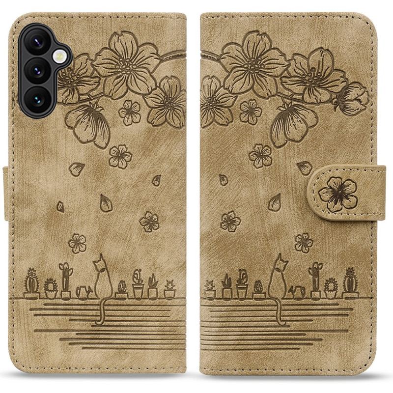Etui Folio Samsung Galaxy A16 5g Koty I Wiśnia