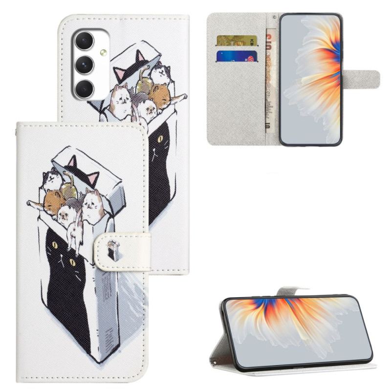 Etui Folio Samsung Galaxy A16 5g Koty W Pudełku Etui Ochronne