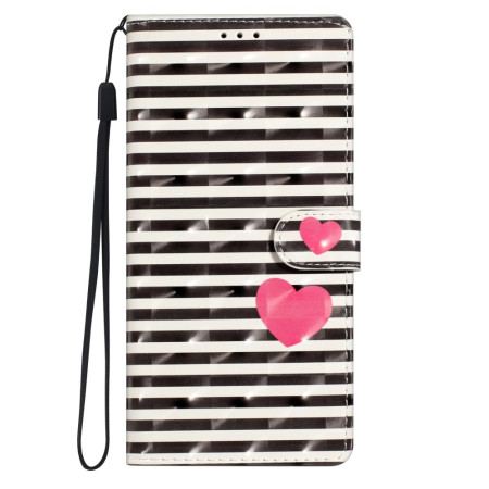 Etui Folio Samsung Galaxy A16 5g Paski I Serca Etui Ochronne