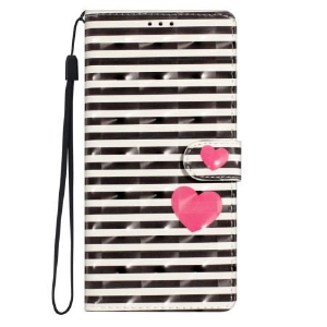 Etui Folio Samsung Galaxy A16 5g Paski I Serca Etui Ochronne