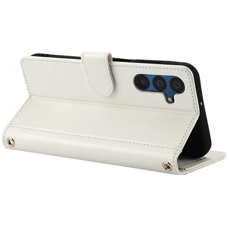 Etui Folio Samsung Galaxy A16 5g Portfel Z Paskiem Etui Ochronne