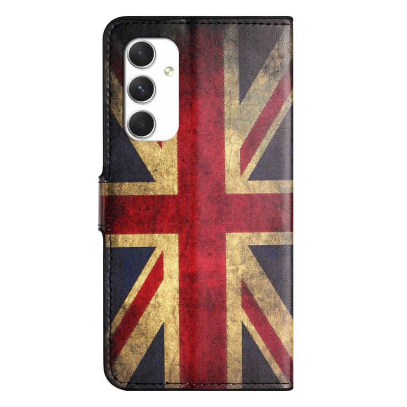 Etui Folio Samsung Galaxy A16 5g Stara Angielska Flaga Etui Ochronne