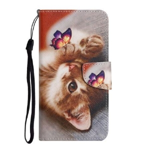 Etui Folio Samsung Galaxy A16 5g Wzór Motyla I Kota Etui Ochronne
