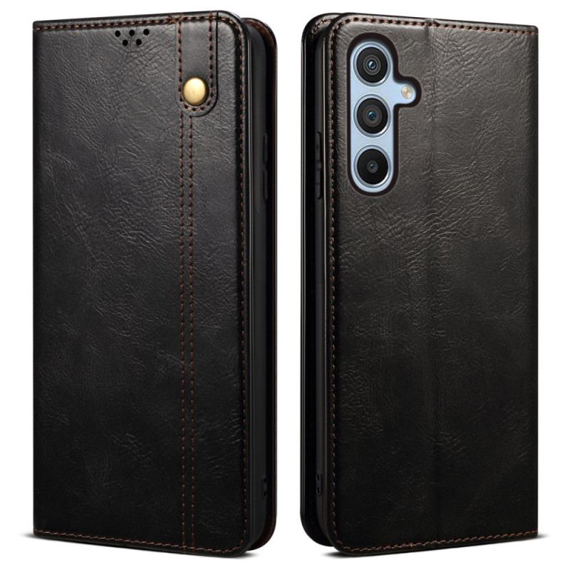 Flip Kotelot Samsung Galaxy A16 5g Etui Na Telefon Woskowana Imitacja Skóry