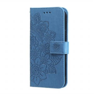 Skórzany Futerał Samsung Galaxy A16 5g Etui Na Telefon Odcisk Mandali