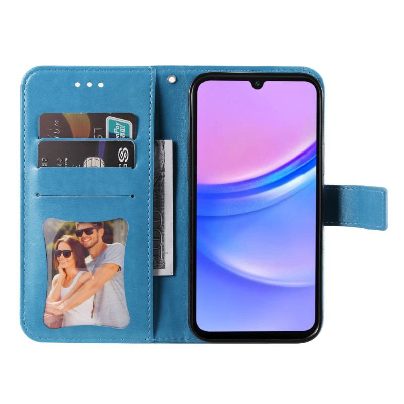 Skórzany Futerał Samsung Galaxy A16 5g Etui Na Telefon Odcisk Mandali