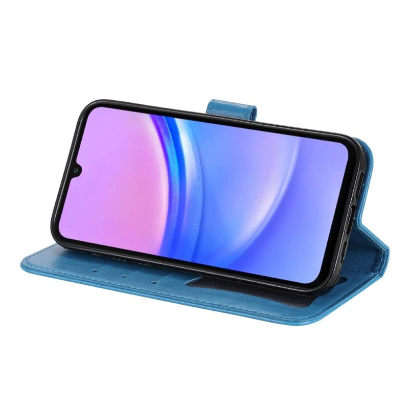 Skórzany Futerał Samsung Galaxy A16 5g Etui Na Telefon Odcisk Mandali