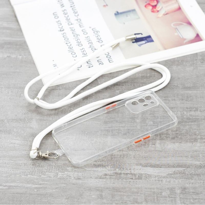 Etui do Oppo A94 5G Anti-fall ze Sznurkiem Przezroczysty Zderzak